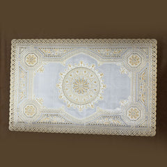 3pcs Coaster Table Mat Set Placemats Coaster Off White