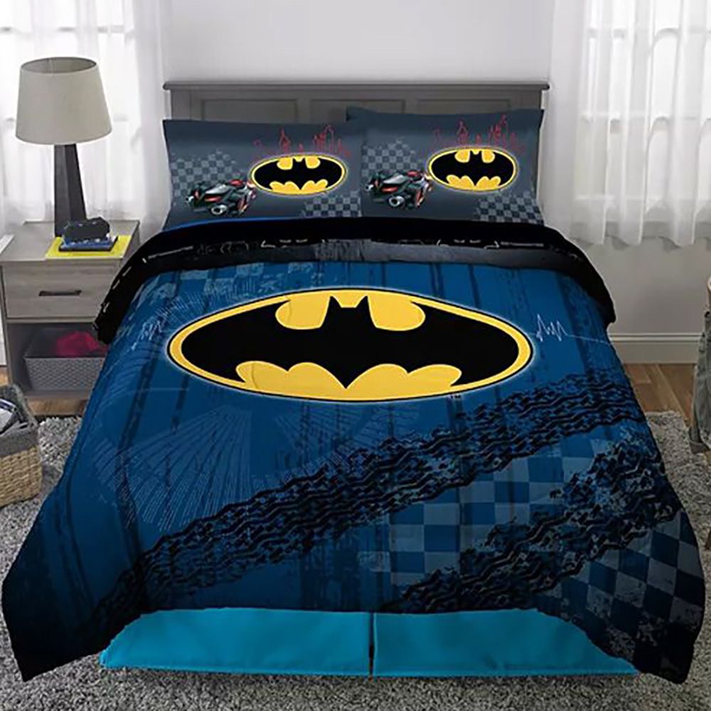 Bat Man Cartoon Bed Sheet