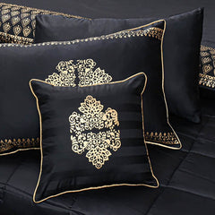 8 Pcs Comforter Set Cotton Sateen Block Printed – Ortega