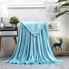 Fleece-Blanket-Aqua Blue