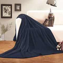 Fleece Blanket-Navy Blue