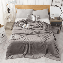 Fleece Blanket – Smoky Brown