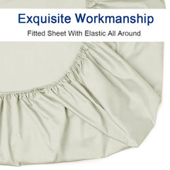 Ivory Color Fitted Sheet