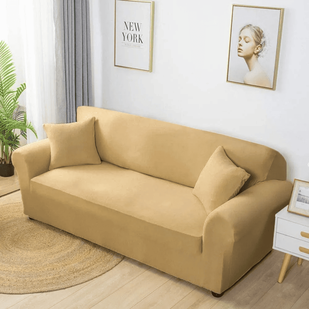 Jersey Sofa Cover Beige