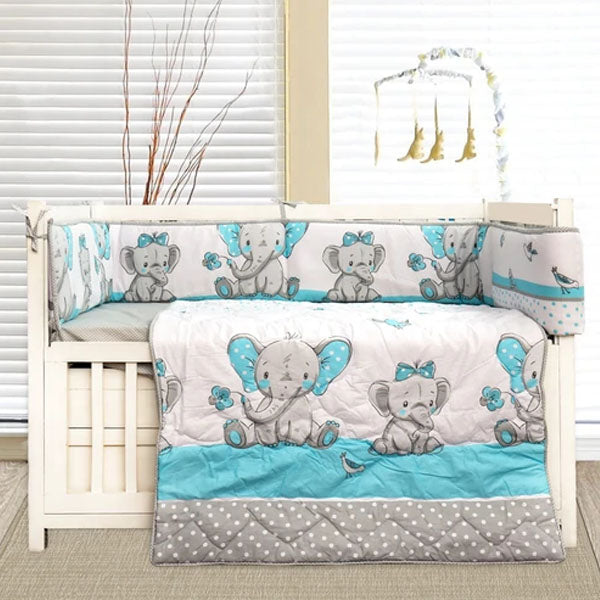 Pompous Infant & Toddler Baby Cot Bedding Set Elephant