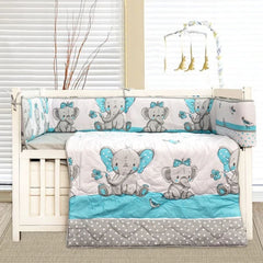 Pompous Infant & Toddler Baby Cot Bedding Set Elephant