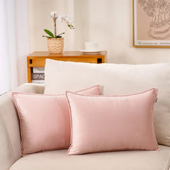 Premium Silk Pillow Cover – Pink