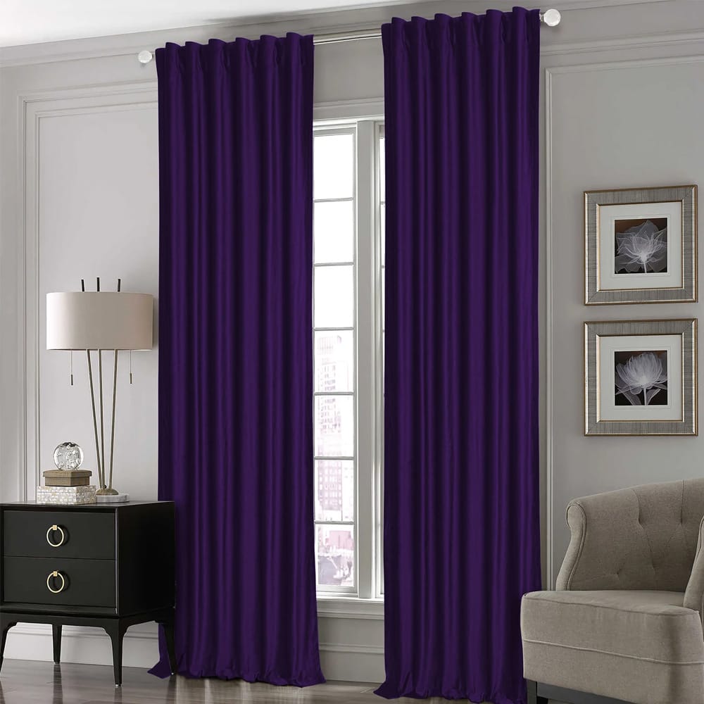 Purple Silk Curtains