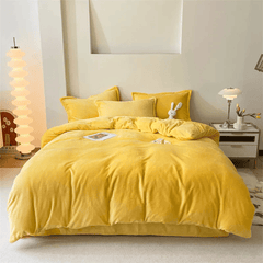 Reversible Duvet Cover - Yellow