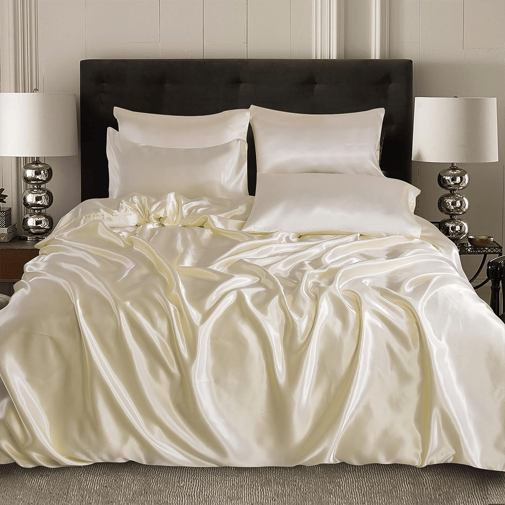 Silk Duvet Cover Set - Off White