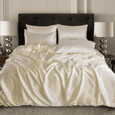Silk Duvet Cover Set - Off White