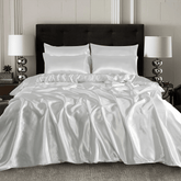 Silk Duvet Cover Set - White