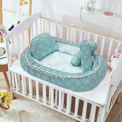 Snuggles - Blue Stars Baby Nest