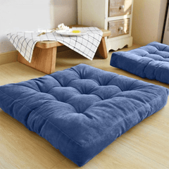 Square-Shape-Velvet-Floor-Cushions-Blue