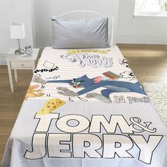 Tom & Jerry Cartoon Bed Sheet