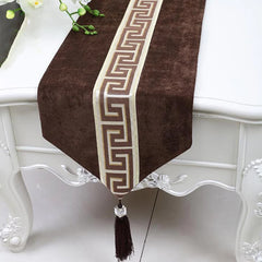 Versace table runner brown