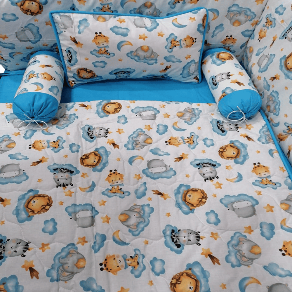 Baby Cot - Bedding Set - Pompous Cute Animals