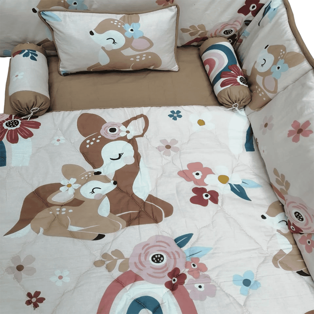 Baby Cot - Bedding Set - Pompous Cute Deer
