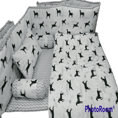 Baby Cot - Bedding Set - Pompous Horses
