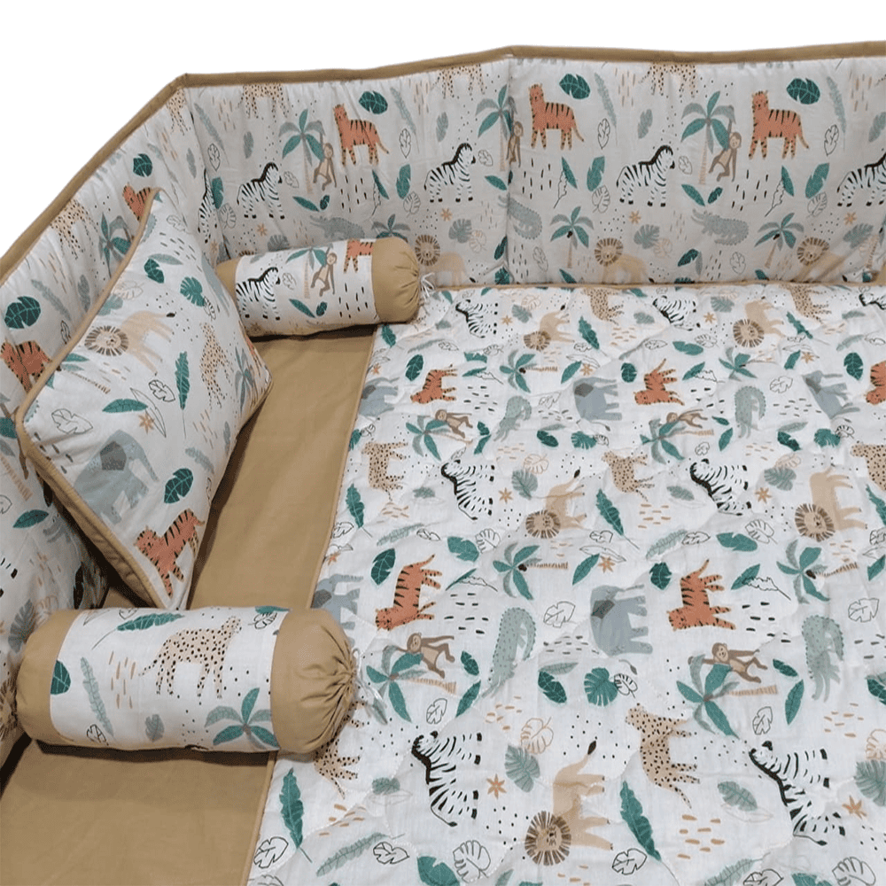 Baby Cot - Bedding Set - Pompous Wild Animals