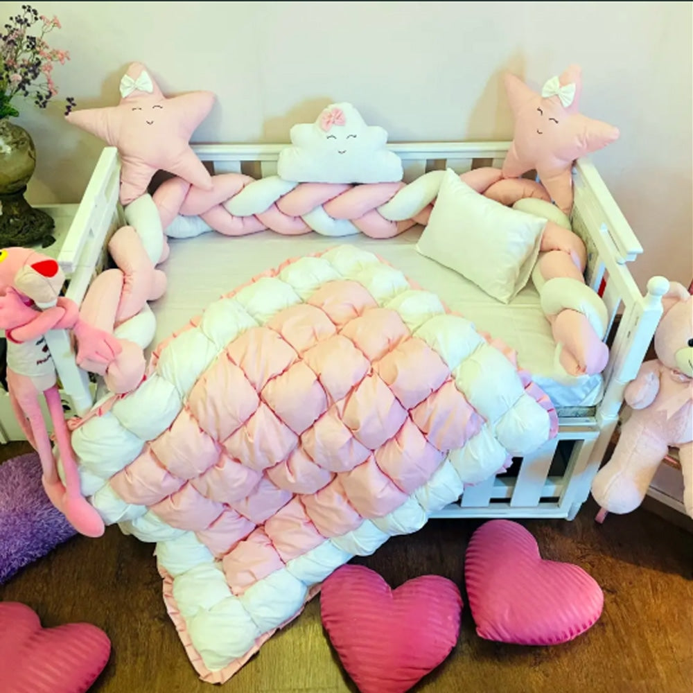 BabyCot BeddingSet Tiny Heaven Pink