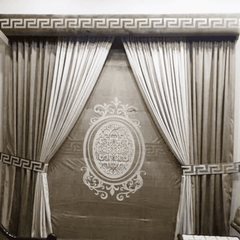 Blind Curtains Velvet Fabric Laser Cut Art – Versace