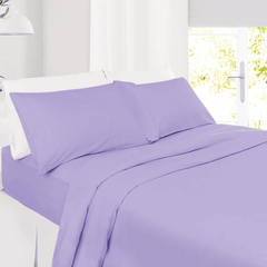 Cotton Fitted Sheet - Lavender