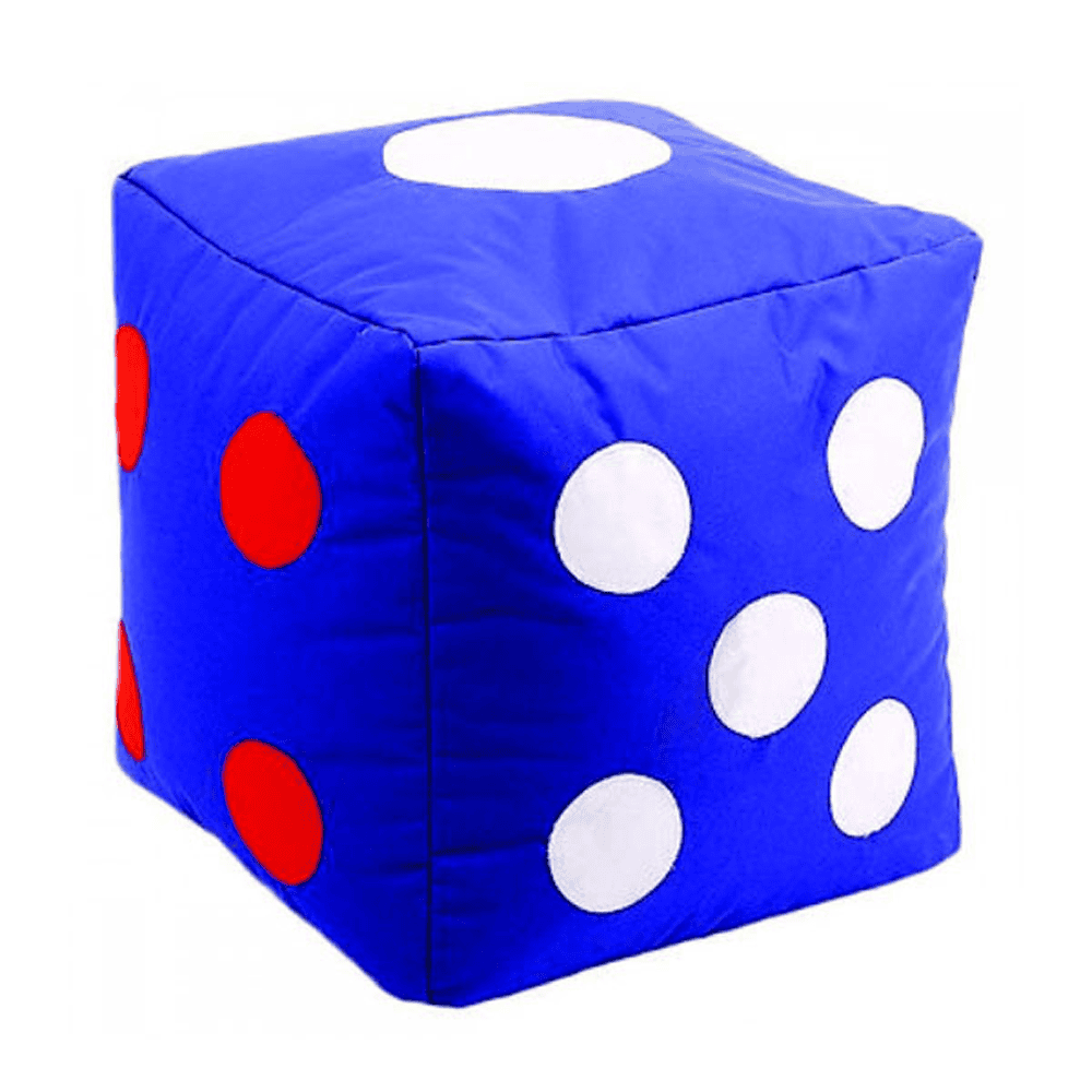 Dice Bean Bag - Blue