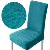 Jacquard Chair Cover - Aqua