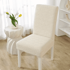 Jacquard Chair Cover - Off White