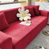 Jacquard Sofa Cover - Red