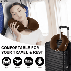 Neck Rest Pillow - Brown-1