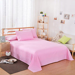 plain bed sheet - pink