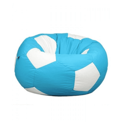 Premium Football Bean Bag - Sky Blue