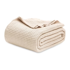 Sofa & Bed Throws Blanket - Beige-2