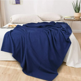 Sofa & Bed Throws Blanket - Blue