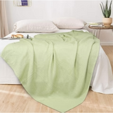 Sofa & Bed Throws Blanket - Ivory Green