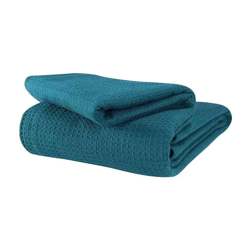 Sofa & Bed Throws Blanket - Teal-2