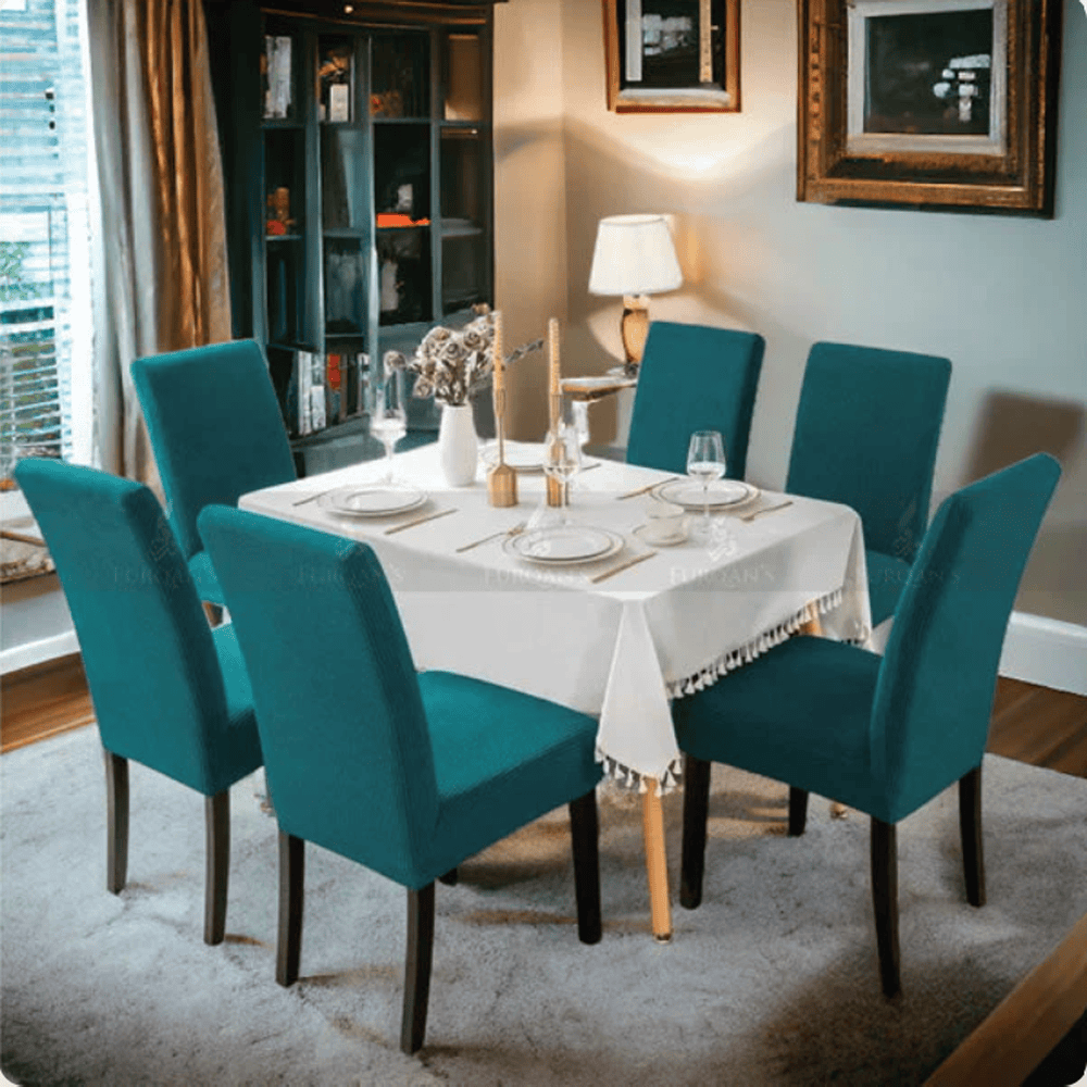 Turkish Mesh Chair Cover - Aqua
