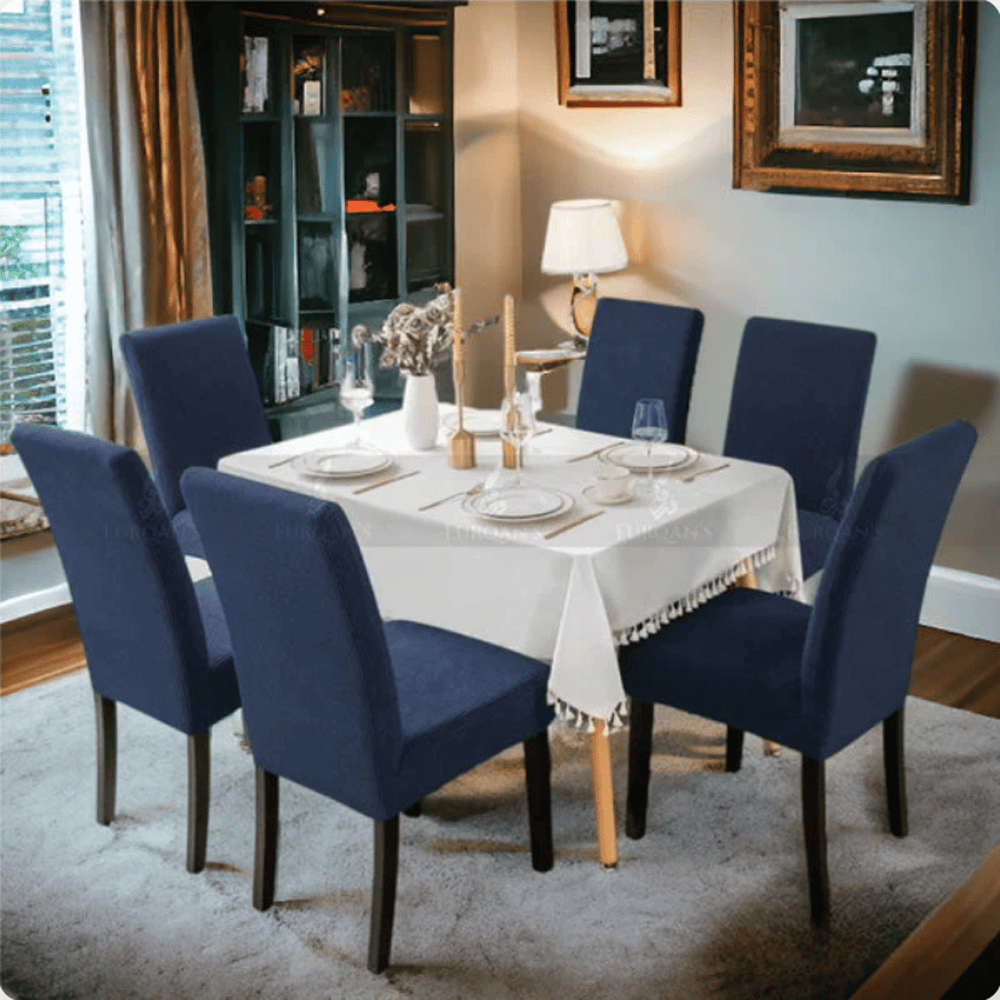 Turkish Mesh Chair Cover - Blue