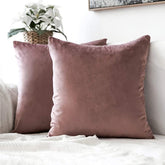 Velvet Cushion Covers for Sofa - Rose Gold