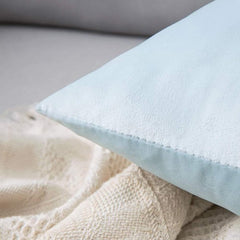 Velvet Cushion Covers for Sofa - Sky Blue-1