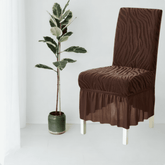Zebra Chair Cover - Brown