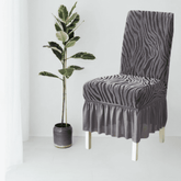 Zebra Chair Cover - Grey
