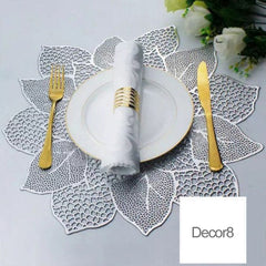2pcs Coaster Table Mat Set Non-Slip Vinyl  Placemats