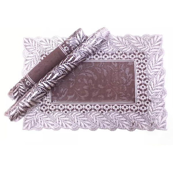 3pcs-Table-Mat-Set-Placemats-Dressing-Table-Coffee-Brown-Color