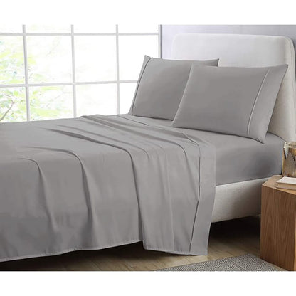 Grey Cotton fitted sheet