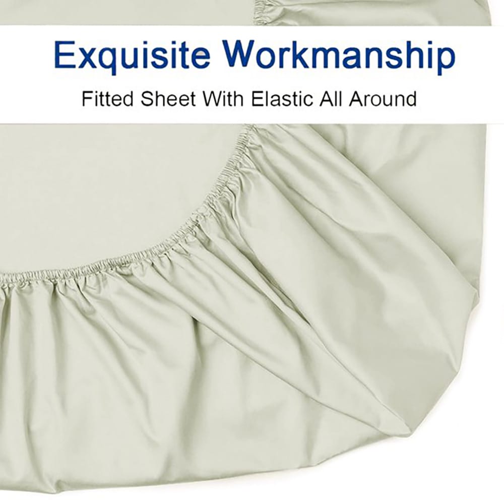 Ivory Color Fitted Sheet