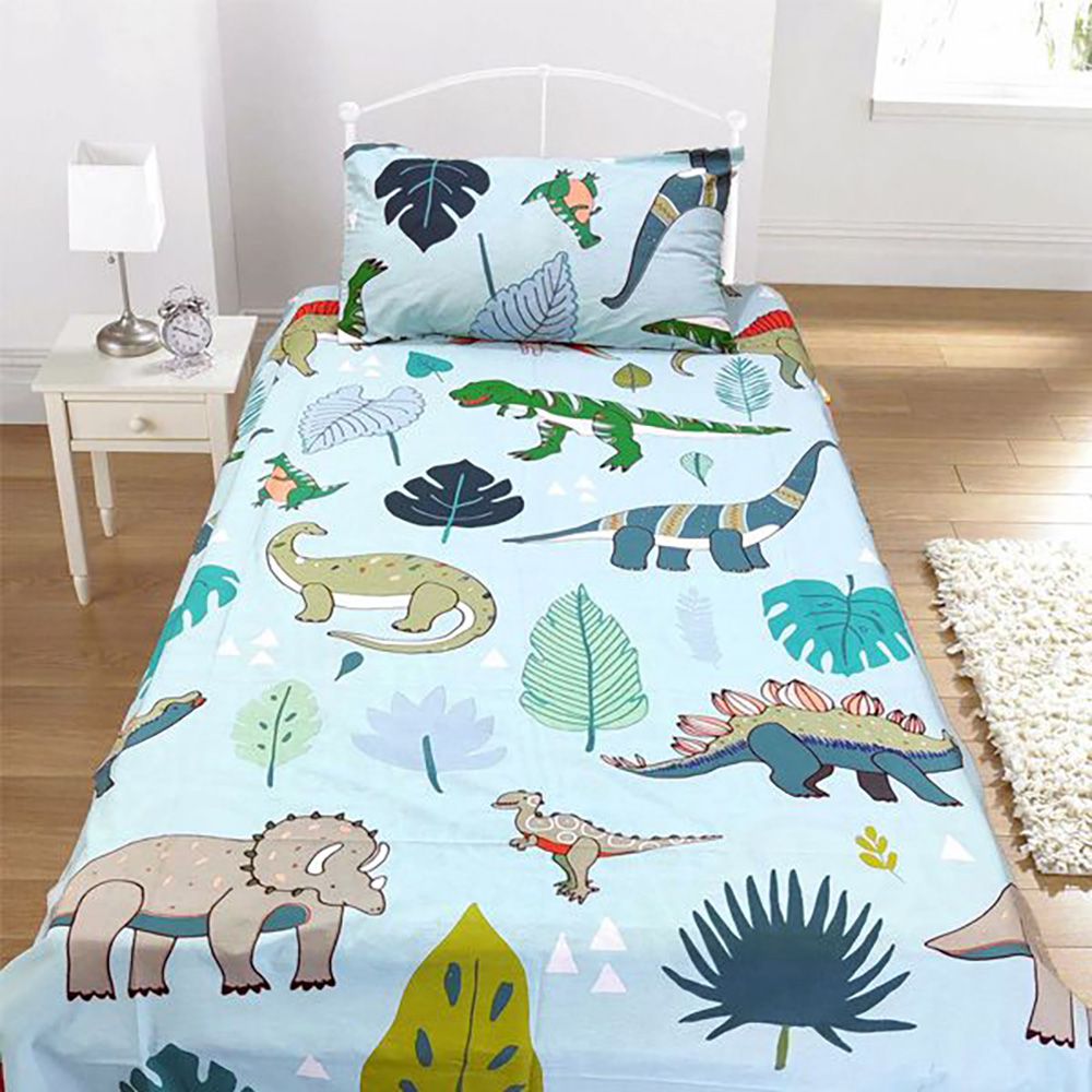 Jurassic Park Themed Cartoon Bed Sheet