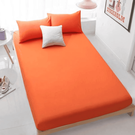 Cotton Fitted Sheet - Orange - TC 150